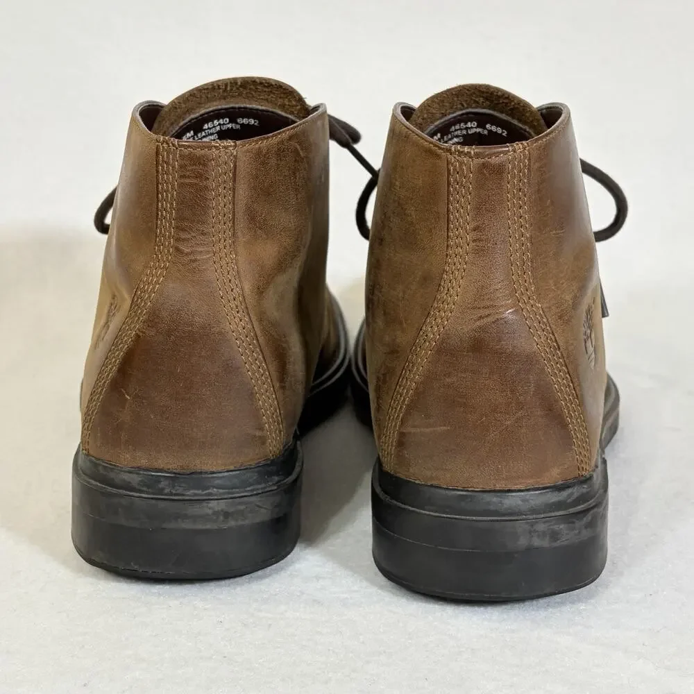 Timberland Chukka Boots Mens Size 10.5 Leather Waterproof Lace Up